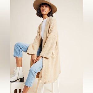 Anthropologie | Riley Longline Cardigan | Taupe Size L